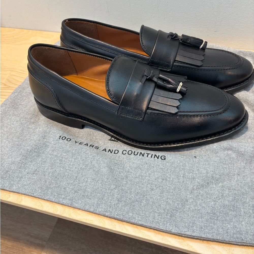 Allen Edmonds Black Leather Slip-On Loafers (NEW)